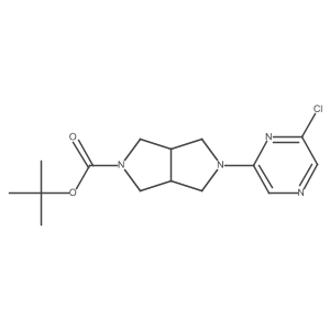 (3aR,6aS)-tert-butyl 5-(6-chloropyrazin-2-yl)hexahydropyrrolo[3,4-c]pyrrole-2(1H)-carboxylate结构式