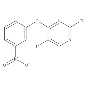 2-Chloro-5-fluoro-4-(3-nitrophenoxy)pyrimidine Structure