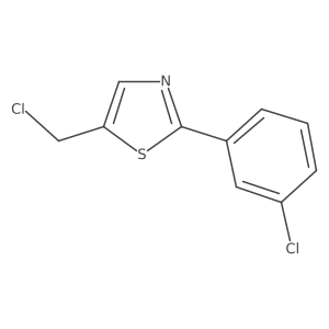 5-(Chloromethyl)-2-(3-chlorophenyl)thiazole结构式