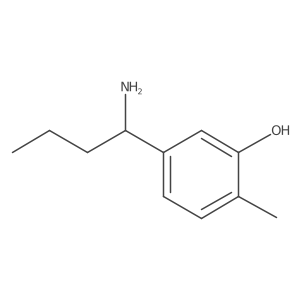 (R)-5-(1-Aminobutyl)-2-methylphenol Structure