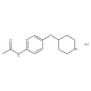 N-[4-(4-Piperidinyloxy)phenyl]acetamide hydrochloride Structure