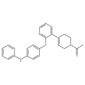 1-(4-(2-(4-(pyridin-2-ylamino)phenoxy)pyridin-3-yl)-5,6-dihydropyridin-1(2H)-yl)ethanone结构式