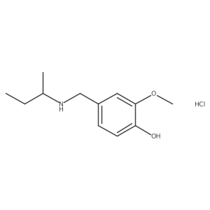 4-{[(Butan-2-yl)amino]methyl}-2-methoxyphenol hydrochloride Structure