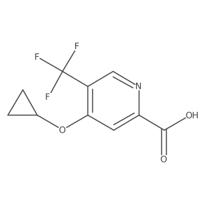 4-Cyclopropoxy-5-(trifluoromethyl)picolinic acid结构式