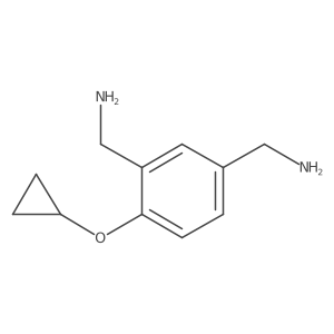 (4-Cyclopropoxy-1,3-phenylene)dimethanamine结构式