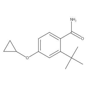 2-Tert-butyl-4-cyclopropoxybenzamide结构式