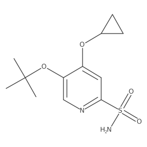 5-Tert-butoxy-4-cyclopropoxypyridine-2-sulfonamide结构式