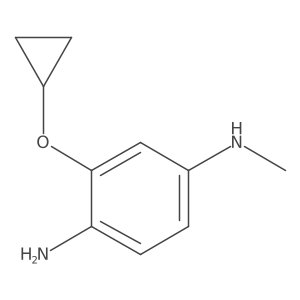 3-Cyclopropoxy-N1-methylbenzene-1,4-diamine Structure