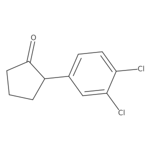 2-(3,4-Dichlorophenyl)cyclopentan-1-one Structure
