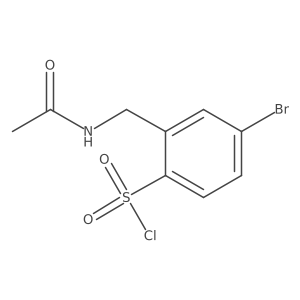 2-[(Acetylamino)methyl]-4-bromobenzenesulfonyl chloride结构式