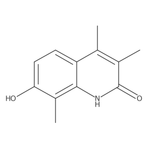 7-Hydroxy-3,4,8-trimethyl-1,2-dihydroquinolin-2-one Structure