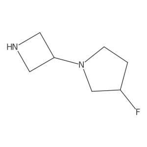 1-(Azetidin-3-yl)-3-fluoropyrrolidine结构式