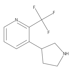 3-(Pyrrolidin-3-yl)-2-(trifluoromethyl)pyridine Structure