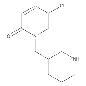 5-chloro-1-(3-piperidylmethyl)pyridin-2-one Structure
