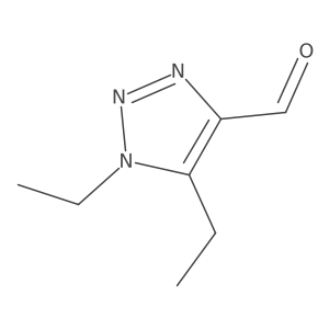 1,5-diethyl-1H-1,2,3-triazole-4-carbaldehyde Structure