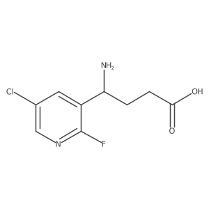 4-Amino-4-(5-chloro-2-fluoropyridin-3-yl)butanoic acid Structure