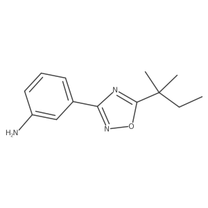 3-[5-(2-Methylbutan-2-yl)-1,2,4-oxadiazol-3-yl]aniline结构式