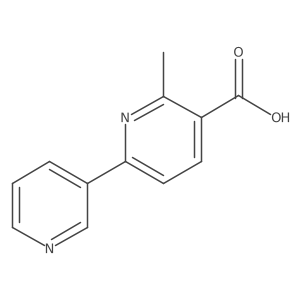 6-Methyl-[2,3'-bipyridine]-5-carboxylic acid结构式