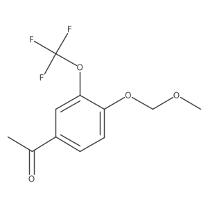 1-(4-Methoxymethoxy-3-trifluoromethoxyphenyl)ethanone结构式