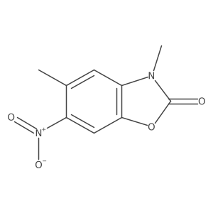3,5-dimethyl-6-nitro-1,3-benzoxazol-2-one Structure