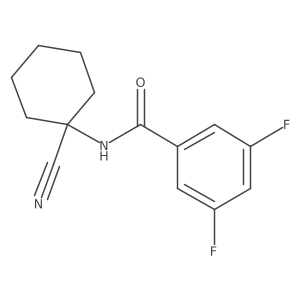 N-(1-cyanocyclohexyl)-3,5-difluorobenzamide Structure