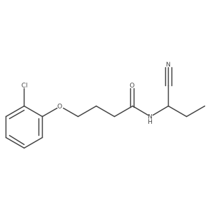 4-(2-chlorophenoxy)-N-(1-cyanopropyl)butanamide Structure