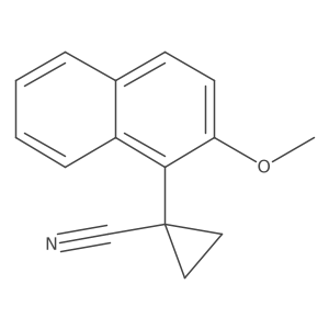 1-(2-Methoxynaphthalen-1-yl)cyclopropane-1-carbonitrile Structure