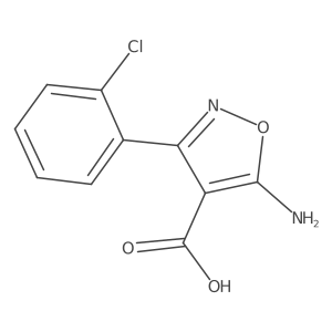 5-Amino-3-(2-chlorophenyl)isoxazole-4-carboxylic acid结构式