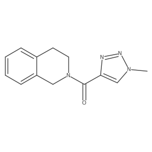 2-(1-methyl-1H-1,2,3-triazole-4-carbonyl)-1,2,3,4-tetrahydroisoquinoline结构式