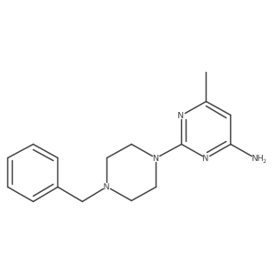 2-(4-Benzylpiperazin-1-yl)-6-methylpyrimidin-4-amine Structure