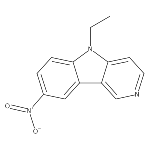 5-Ethyl-8-nitro-5H-pyrido[4,3-b]indole Structure