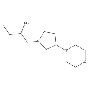 1-Pyrrolidineethanamine, I+/--ethyl-3-(4-morpholinyl)- Structure