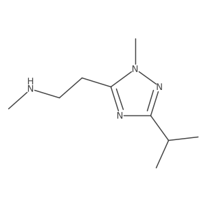 2-(3-Isopropyl-1-methyl-1h-1,2,4-triazol-5-yl)-N-methylethan-1-amine结构式