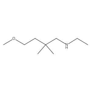 N-ethyl-4-methoxy-2,2-dimethylbutan-1-amine结构式
