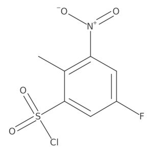 5-Fluoro-2-methyl-3-nitrobenzenesulfonyl chloride Structure