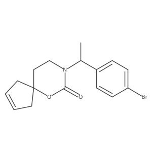 8-[(S)-1-(4-Bromo-phenyl)-ethyl]-6-oxa-8-aza-spiro[4.5]dec-2-en-7-one Structure