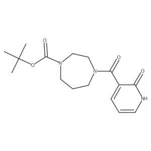 Tert-butyl 4-(2-hydroxypyridine-3-carbonyl)-1,4-diazepane-1-carboxylate结构式