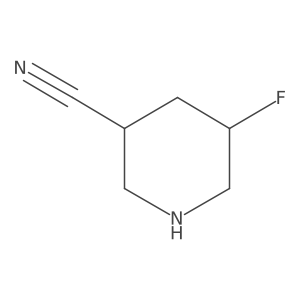 3-Piperidinecarbonitrile, 5-fluoro-结构式