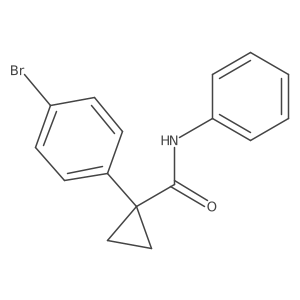O=C(Nc1ccccc1)C1(c2ccc(Br)cc2)CC1结构式