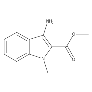 methyl 3-amino-1-methyl-1H-indole-2-carboxylate Structure