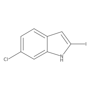 6-Chloro-2-iodo-1H-indole结构式