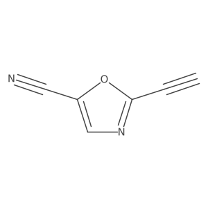 2-Ethynyl-1,3-oxazole-5-carbonitrile结构式