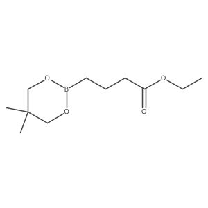 Ethyl 4-(5,5-dimethyl-1,3,2-dioxaborinan-2-yl)butanoate Structure