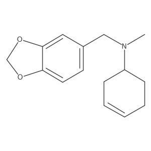 1,3-Benzodioxole-5-methanamine, N-3-cyclohexen-1-yl-N-methyl-结构式