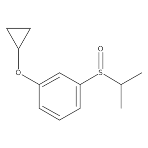 Benzene, 1-(cyclopropyloxy)-3-[(1-methylethyl)sulfinyl]- Structure