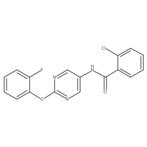 2-Chloro-N-[2-(2-fluorophenoxy)pyrimidin-5-YL]benzamide结构式