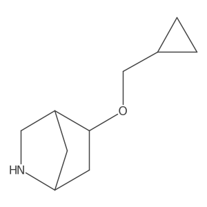 5-(Cyclopropylmethoxy)-2-azabicyclo[2.2.1]heptane结构式