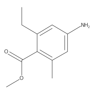 Benzoic acid, 4-amino-2-ethyl-6-methyl-, methyl ester Structure
