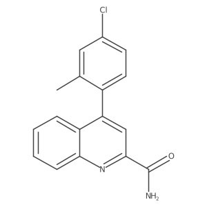 4-(4-Chloro-2-methylphenyl)quinoline-2-carboxamide结构式