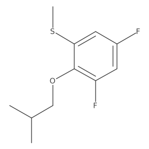 (3,5-Difluoro-2-isobutoxyphenyl)(methyl)sulfane Structure